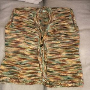 Hand knit alpaca wool vest size medium